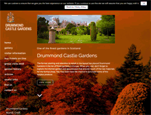 Tablet Screenshot of drummondcastlegardens.co.uk